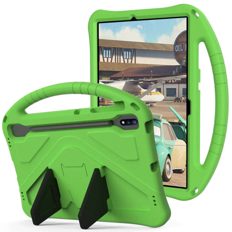 For Huawei MatePad Pro 12.6 2021 EVA Flat Anti Falling Protective Case Shell with Holder(Green)