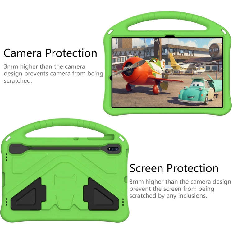 For Huawei MatePad Pro 12.6 2021 EVA Flat Anti Falling Protective Case Shell with Holder(Green)