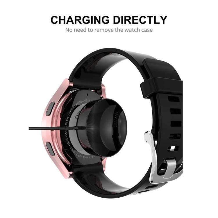 For Samsung Galaxy Watch4 40mm ENKAY Hat-Prince Full Coverage Electroplated Soft TPU Case with Sc...