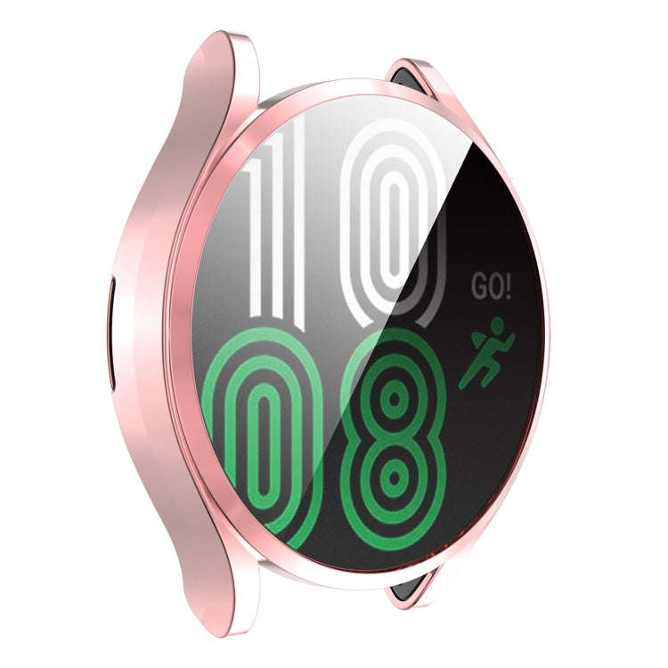 For Samsung Galaxy Watch4 44mm ENKAY Hat-Prince Full Coverage Electroplated Soft TPU Case with Sc...