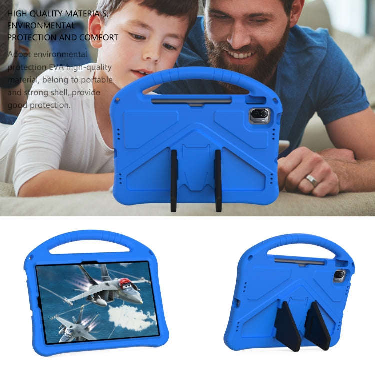 For Huawei MatePad 11 2021 EVA Flat Anti Falling Protective Case Shell with Holder(Blue)