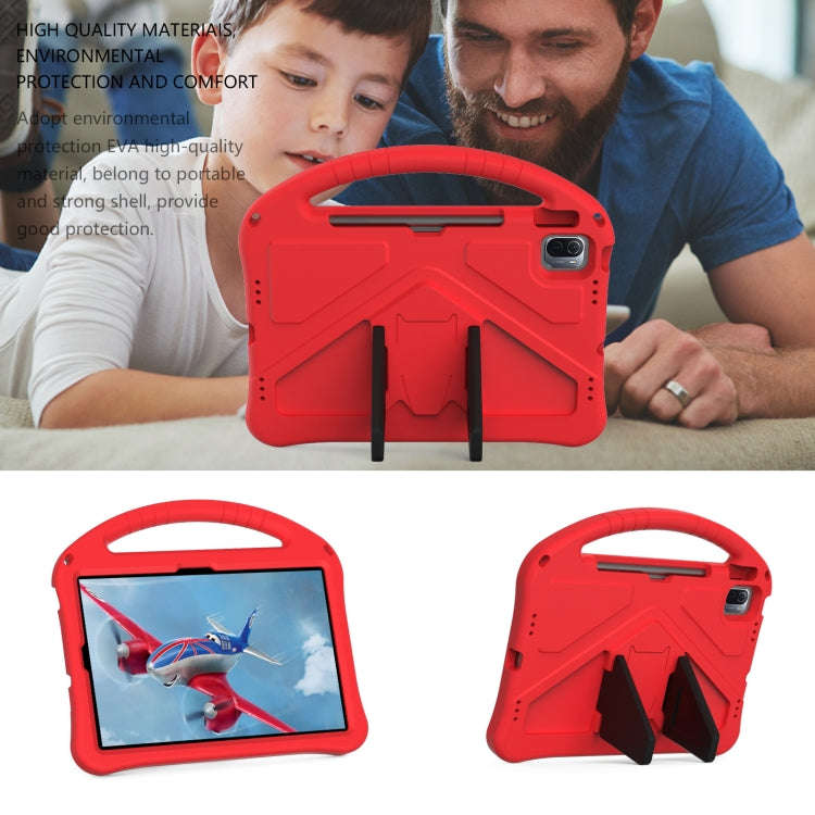 For Huawei MatePad 11 2021 EVA Flat Anti Falling Protective Case Shell with Holder(Red)