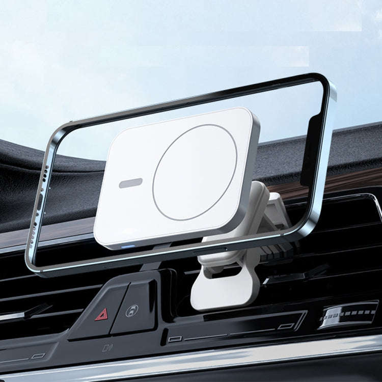 W-987 Magnetic Suction 15W Wireless Charger Car Air Outlet Bracket for iPhone and other Smart Pho...