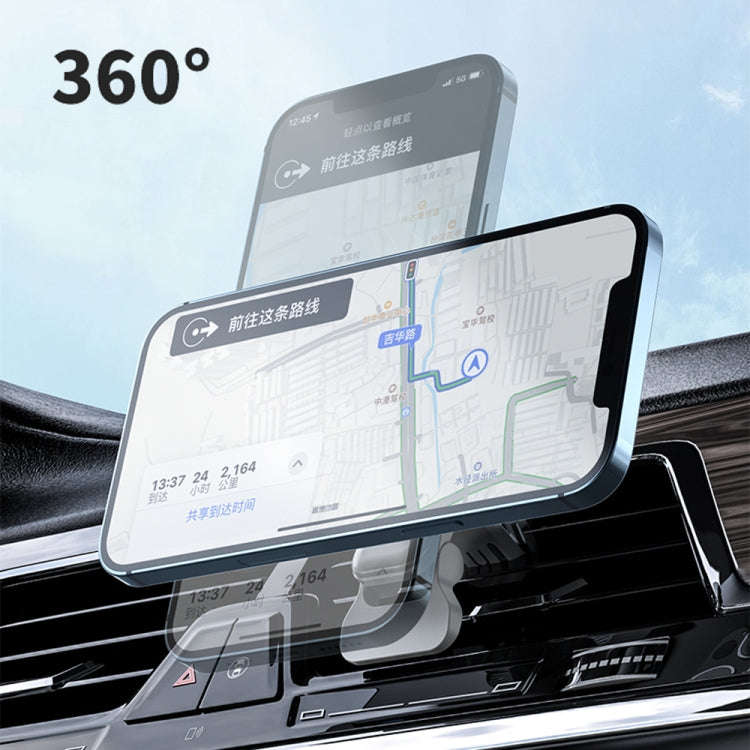 W-987 Magnetic Suction 15W Wireless Charger Car Air Outlet Bracket for iPhone and other Smart Pho...