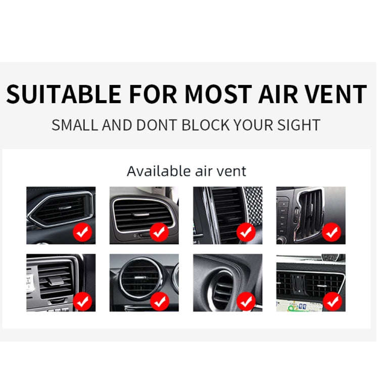 W-987 Magnetic Suction 15W Wireless Charger Car Air Outlet Bracket for iPhone and other Smart Pho...
