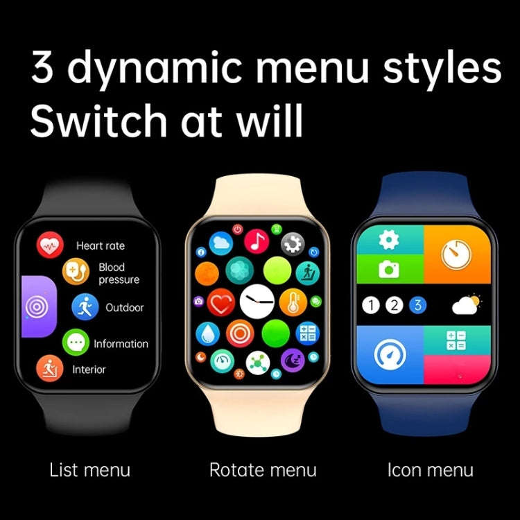 IWO7 1.82 inch Color Screen Smart Watch IP68 Waterproof,Support Bluetooth Call/Heart Rate Monitor...