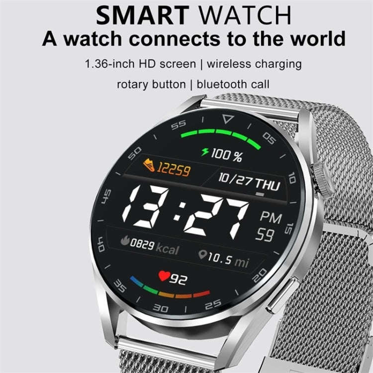 DT3pro 1.36 inch Color Screen Smart Watch, IP67 Waterproof,Steel Watchband,Support Bluetooth Call...