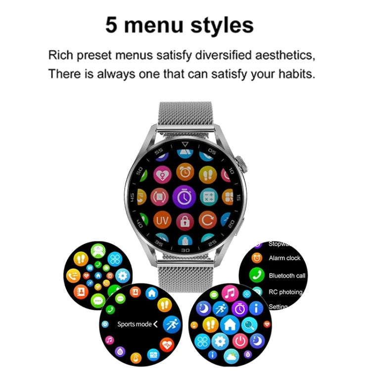 DT3pro 1.36 inch Color Screen Smart Watch, IP67 Waterproof,Steel Watchband,Support Bluetooth Call...
