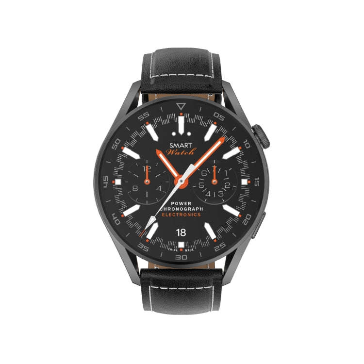 DT3pro 1.36 inch Color Screen Smart Watch, IP67 Waterproof,Leather Watchband,Support Bluetooth Ca...