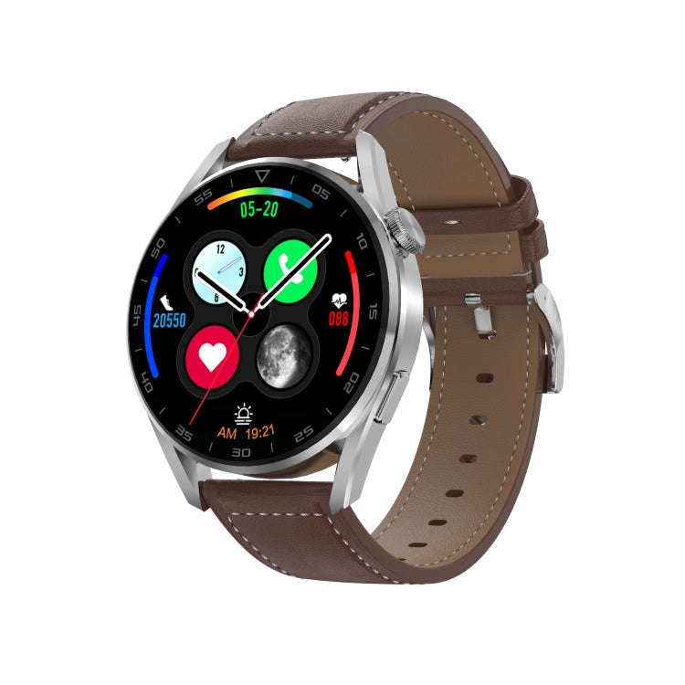 DT3pro 1.36 inch Color Screen Smart Watch, IP67 Waterproof,Leather Watchband,Support Bluetooth Ca...