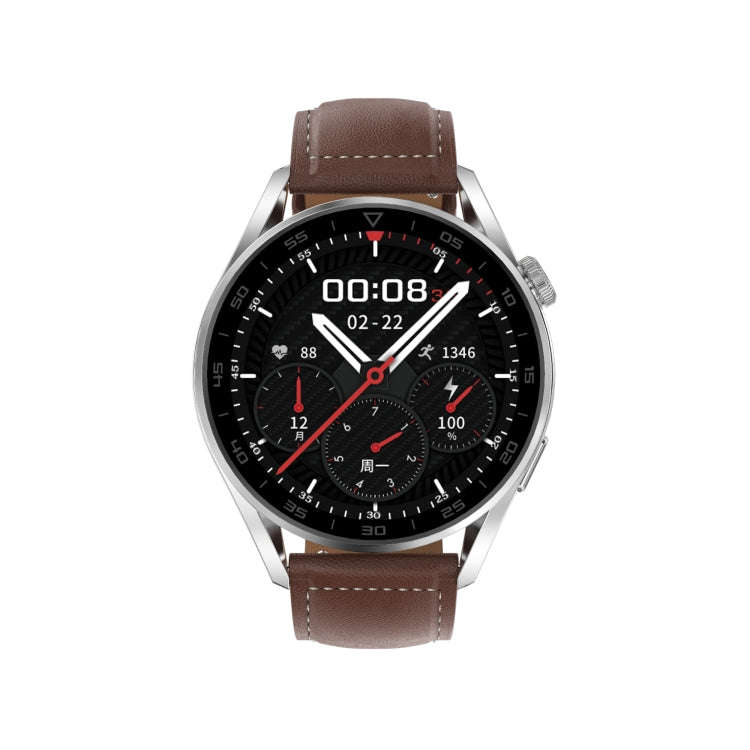 DT3pro 1.36 inch Color Screen Smart Watch, IP67 Waterproof,Leather Watchband,Support Bluetooth Ca...
