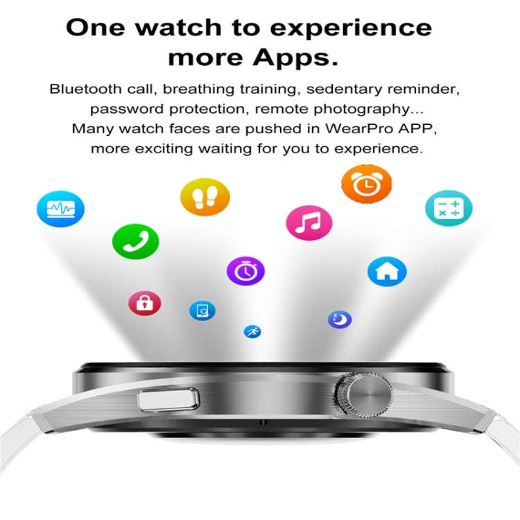 DT3pro 1.36 inch Color Screen Smart Watch, IP67 Waterproof,Leather Watchband,Support Bluetooth Ca...