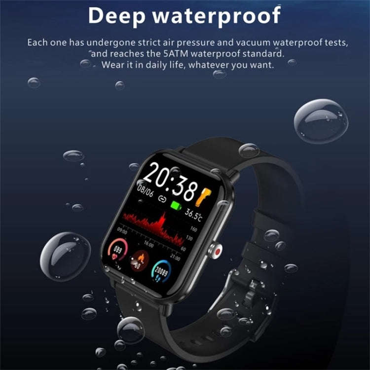 Q9pro 1.7 inch Color Screen Smart Watch, IP68 Waterproof,Support Temperature Monitoring/Heart Rat...