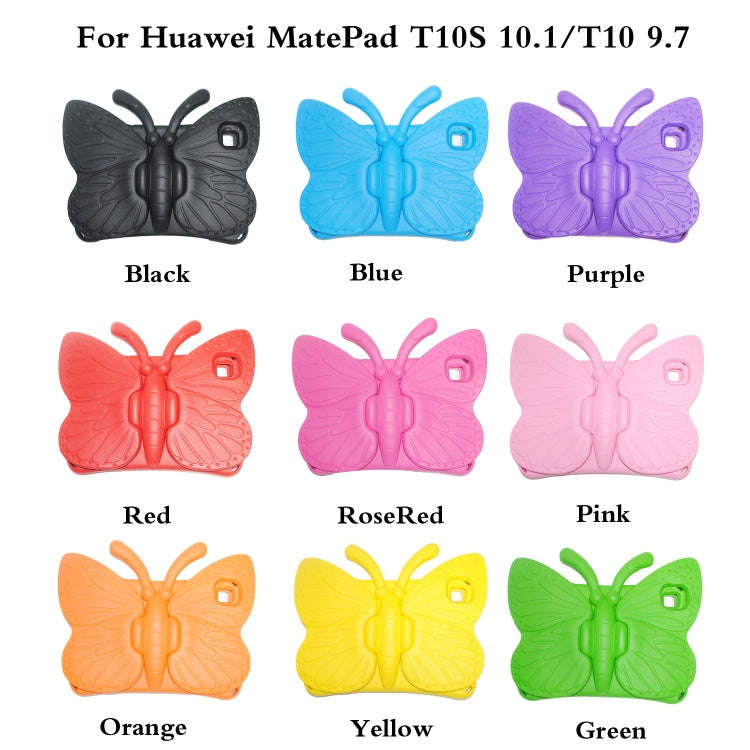For Huawei MatePad T 10s 10.1 / T10 9.7 Butterfly Bracket Style EVA Children Falling Proof Cover ...