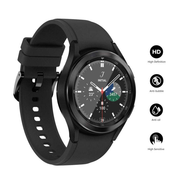 2 PCS For Samsung Galaxy Watch4 Classic 46mm ENKAY Hat-Prince Full Screen Coverage Without Warpin...