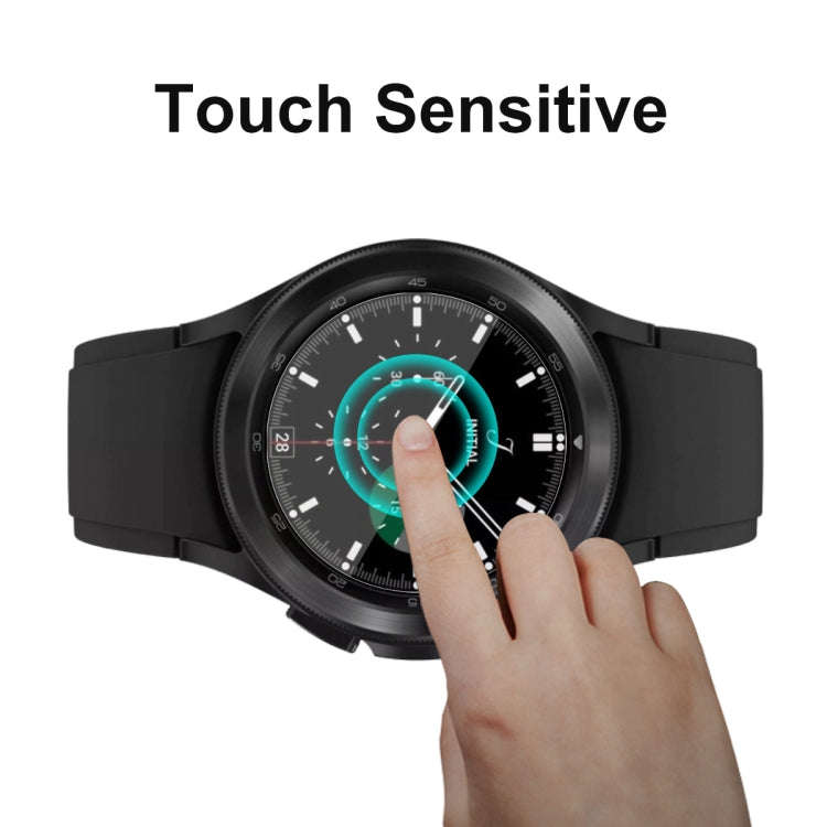 2 PCS For Samsung Galaxy Watch4 Classic 46mm ENKAY Hat-Prince Full Screen Coverage Without Warpin...