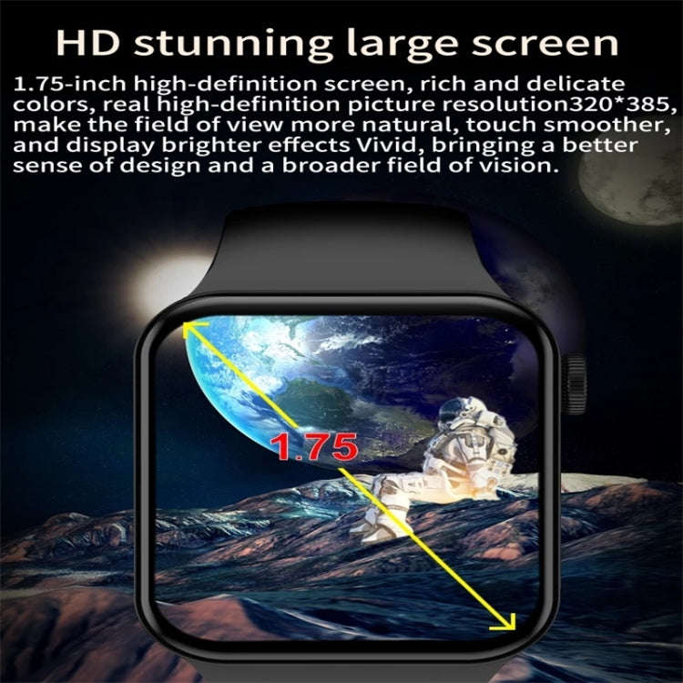 T100Plus 1.75 inch Color Screen Smart Watch, IP67 Waterproof,Support Body Temperature Test/Blueto...