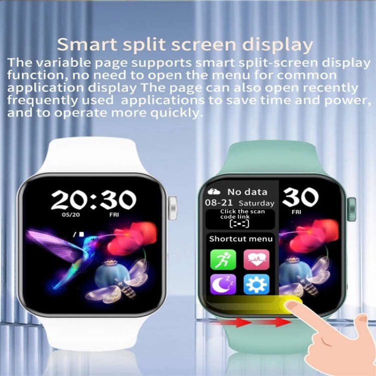 T100Plus 1.75 inch Color Screen Smart Watch, IP67 Waterproof,Support Body Temperature Test/Blueto...