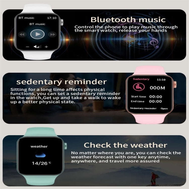 T100Plus 1.75 inch Color Screen Smart Watch, IP67 Waterproof,Support Body Temperature Test/Blueto...