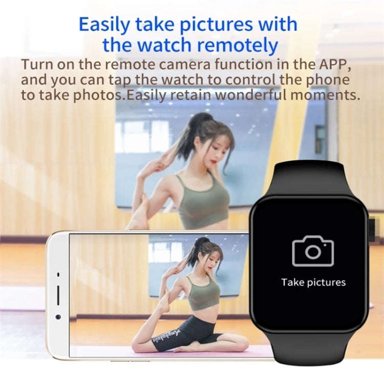 T100Plus 1.75 inch Color Screen Smart Watch, IP67 Waterproof,Support Body Temperature Test/Blueto...