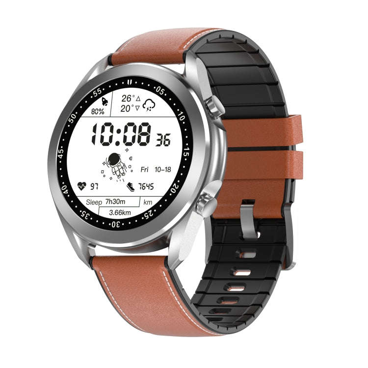 DW95 1.28 inch Color Screen Smart Watch, IP67 Waterproof,Leather Watchband,Support Bluetooth Call...