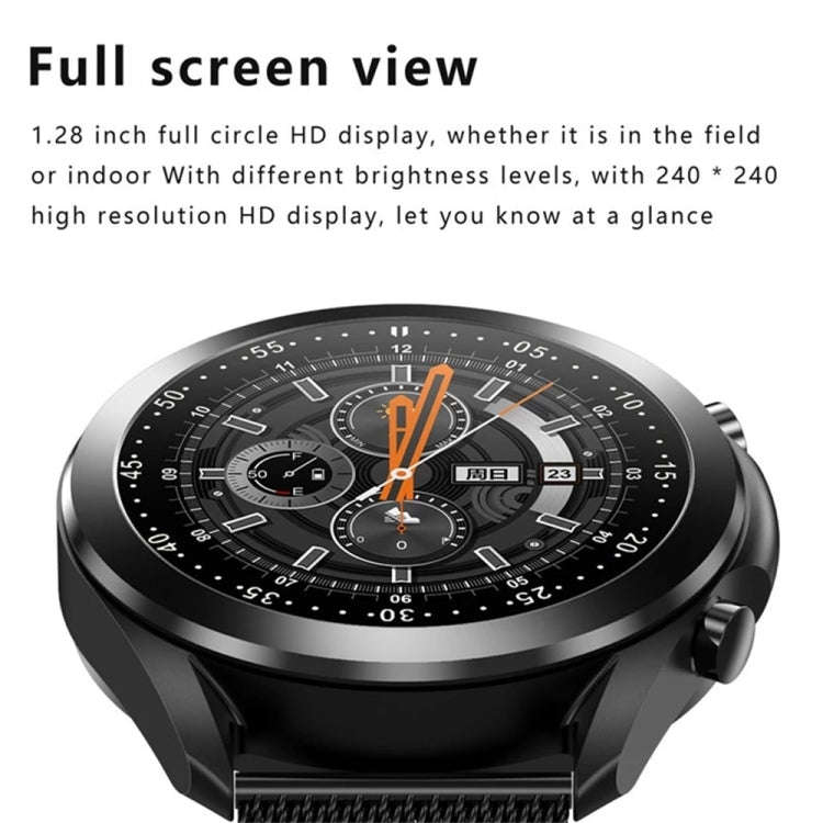 DW95 1.28 inch Color Screen Smart Watch, IP67 Waterproof,Leather Watchband,Support Bluetooth Call...