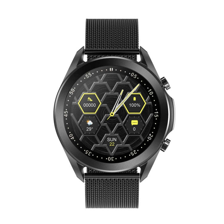 DW95 1.28 inch Color Screen Smart Watch, IP67 Waterproof,Steel Watchband,Support Bluetooth Call/H...