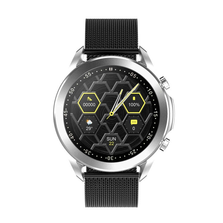DW95 1.28 inch Color Screen Smart Watch, IP67 Waterproof,Steel Watchband,Support Bluetooth Call/H...