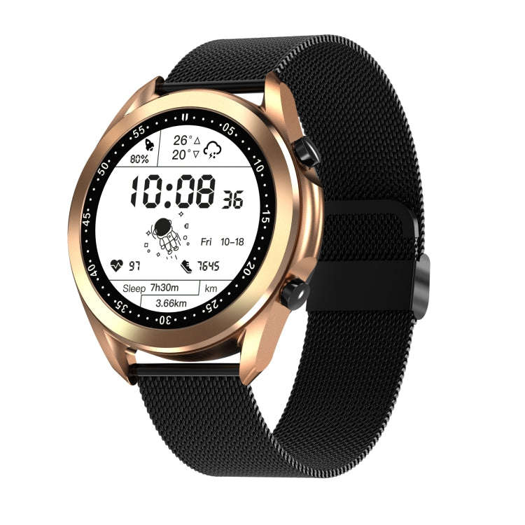 DW95 1.28 inch Color Screen Smart Watch, IP67 Waterproof,Steel Watchband,Support Bluetooth Call/H...