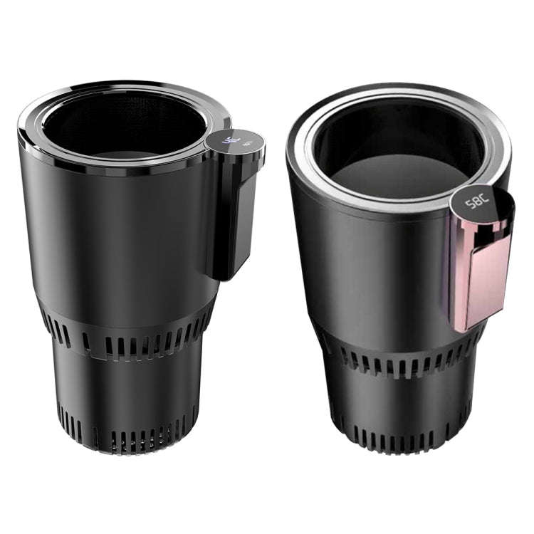 2-in-1 Smart Car Cup Cooler Outdoor Travel Heater Portable Auto Mini Refrigerator 12V Cooling Hea...