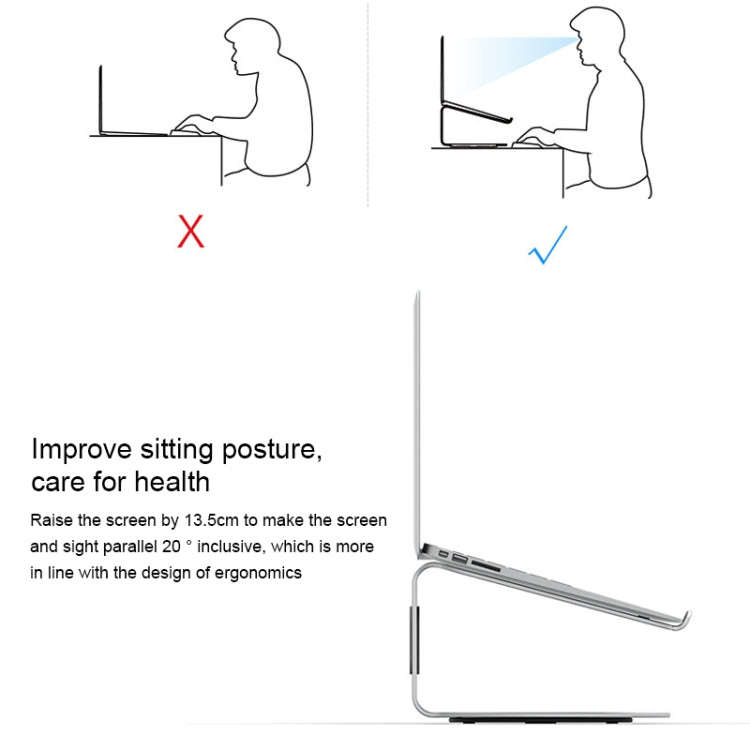 AP-2S Aluminum Alloy Laptop Stand 360 Degrees Rotating Radiator