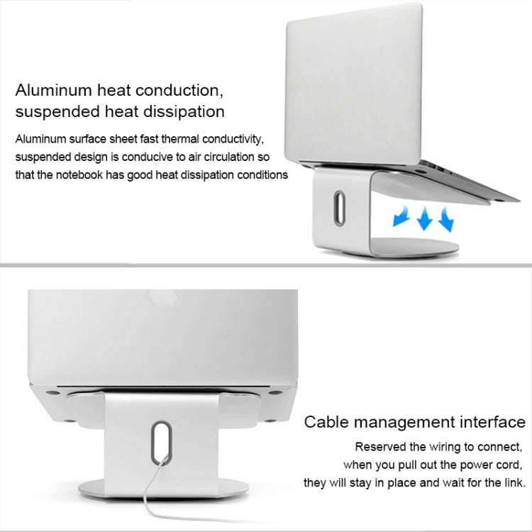 AP-2S Aluminum Alloy Laptop Stand 360 Degrees Rotating Radiator
