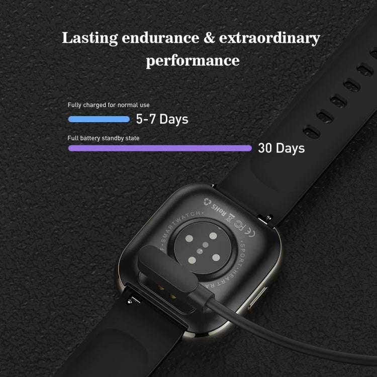 P52 1.3 inch Color Screen Smart Watch, IP68 Waterproof,Support Heart Rate Monitoring/Blood Pressu...