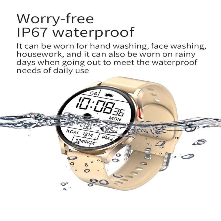P30 1.3 inch Color Screen Smart Watch, IP67 Waterproof,Support Bluetooth Call/Heart Rate Monitori...