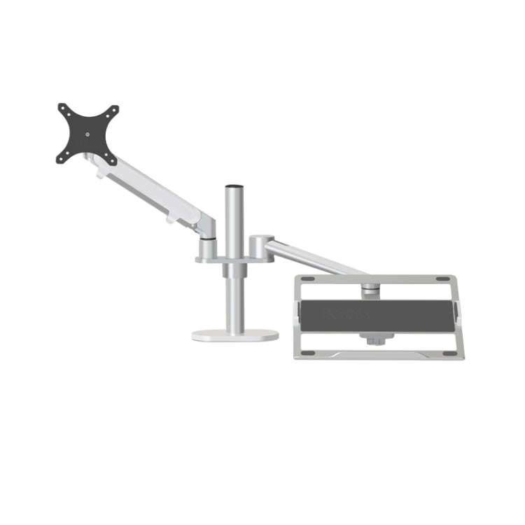 OL-3S Aluminum Height Adjustable Desktop Computer Stand for 17-32 inch and 12-17 inch Monitor(Sil...