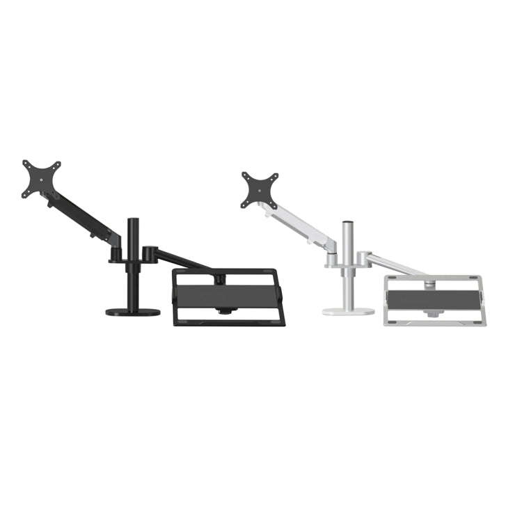 OL-3S Aluminum Height Adjustable Desktop Computer Stand for 17-32 inch and 12-17 inch Monitor(Sil...