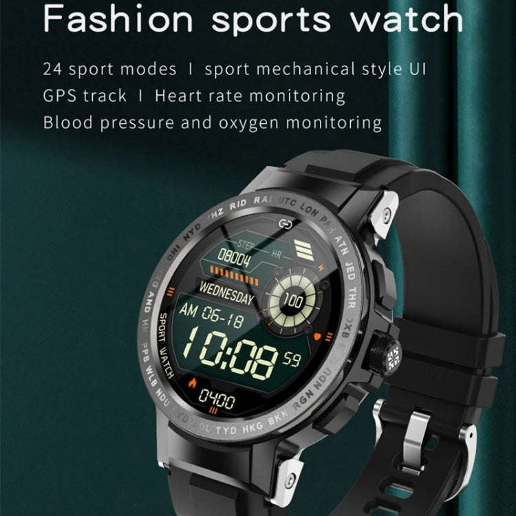 E19 1.28 inch Color Screen Smart Watch, IP68 Waterproof,Support Heart Rate Monitoring/Blood Press...
