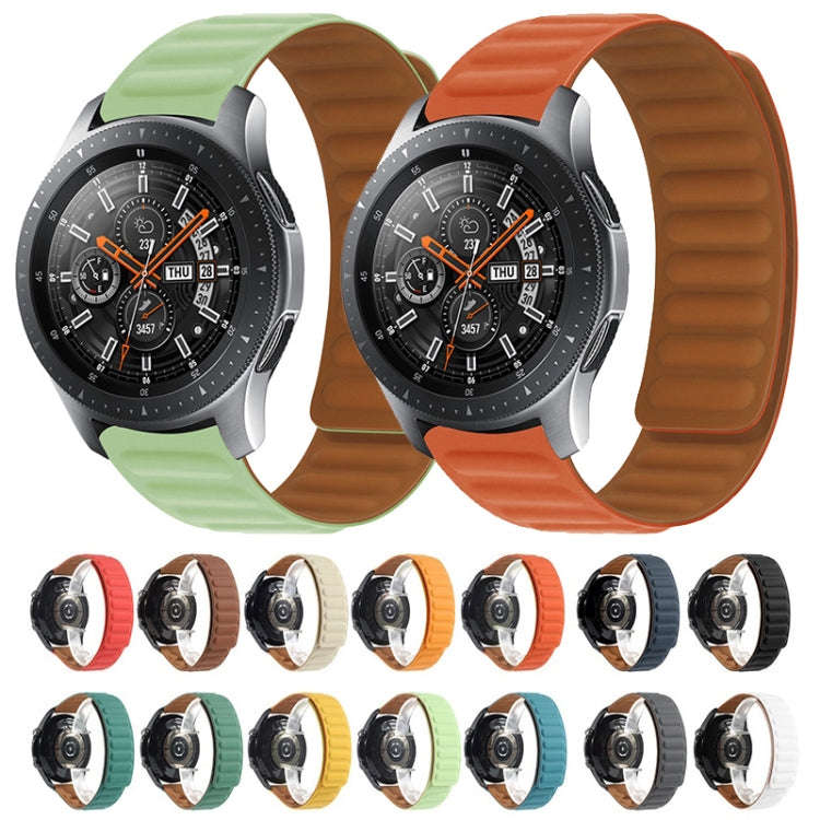 For Samsung Galaxy Gear 2 R380 Silicone Magnetic Watch Band(Malachite Green)