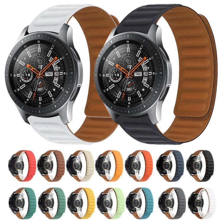 For Samsung Galaxy Live SM-R382 Silicone Magnetic Watch Band(Blue)