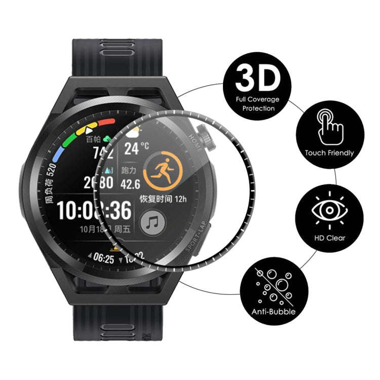 5 PCS For Huawei Watch GT Runner 46mm ENKAY Hat-Prince 3D Full Coverage Soft PC Curved Edge + PMM...