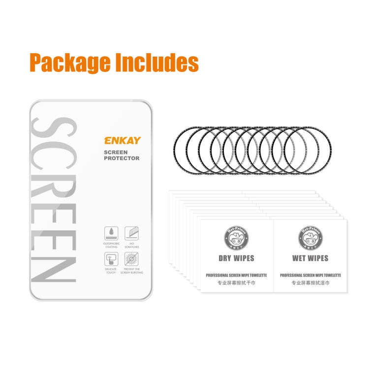 10 PCS For Huawei Watch GT Runner 46mm ENKAY Hat-Prince 3D Full Coverage Soft PC Curved Edge + PM...