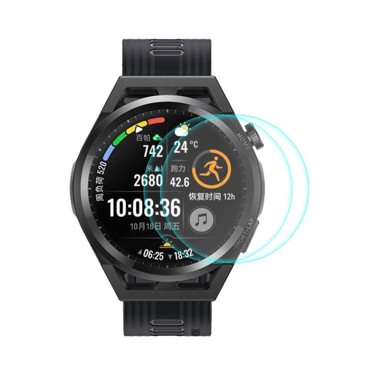 2 PCS For Huawei Watch GT Runner 46mm ENKAY Hat-Prince 0.2mm 9H 2.15D Curved Edge Tempered Glass ...