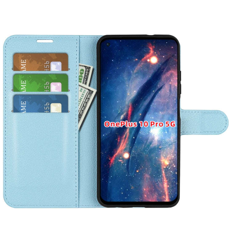 For OnePlus 10 Pro 5G Litchi Texture Horizontal Flip Protective Case with Holder & Card Slots & W...