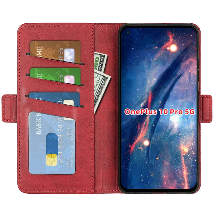 For OnePlus 10 Pro 5G Dual-side Magnetic Buckle Horizontal Flip Leather Case with Holder & Card S...