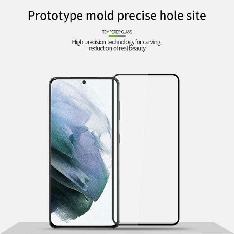 For Samsung Galaxy S22+ 5G MOFI 0.18mm Ultra-thin 9H 2.5D Full Screen Tempered Glass Film(Black)