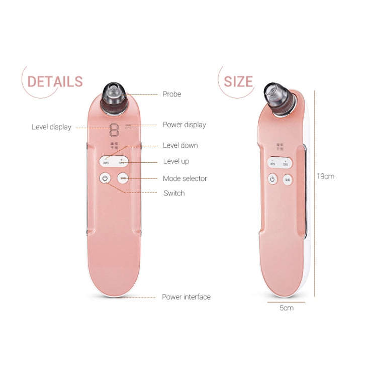 K-SKIN KD803A 3 Level Intensity Blackhead Removal Pore Cleaner Suction Rechargeable Black Spot Cl...
