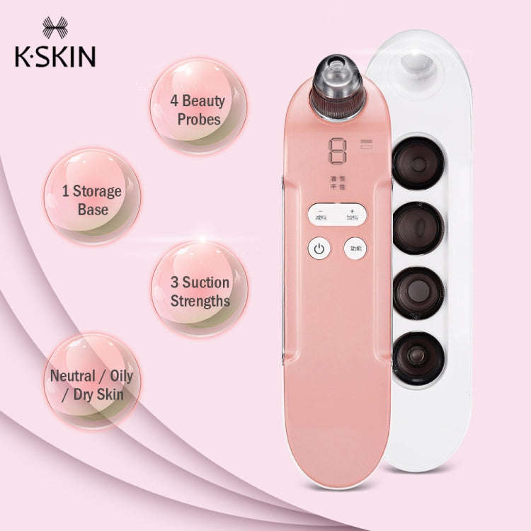 K-SKIN KD803A 3 Level Intensity Blackhead Removal Pore Cleaner Suction Rechargeable Black Spot Cl...