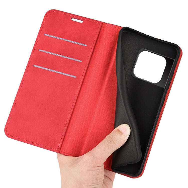 For OnePlus 10 Pro 5G Retro-skin Magnetic Suction Phone Leather Case with Holder & Card Slots & W...