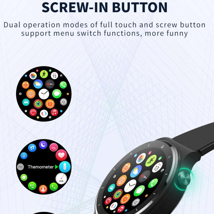 N58 IP67 1.28 inch Touch Color Screen Smart Watch(Leather Silver)