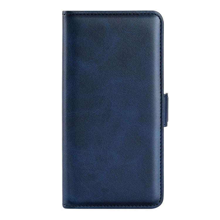 For Motorola Moto E30 / E40 Dual-side Magnetic Buckle Leather Phone Case(Dark Blue)